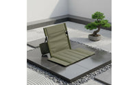 Foldable Backrest Chair Ergonomic Camping Backrest Seat Waterproof for Fishing