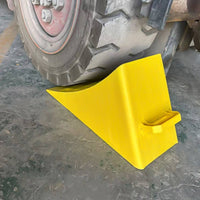 Heavy Duty Wheel Chock High Visibility Plastic Car Chock Integrated Handle Anti-Slip Parking Block for Mechanics, Driveway, Roadside