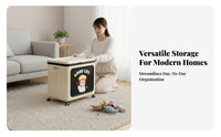 Foldable Wheeled container Foldable Household Storage Dustresistant for Closet, Parents
