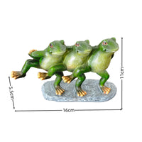 Dancing Frog Figurine Resin Frog Figurine Tabletop