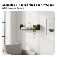 U-Shaped Display Rack Sturdy Wall-Mounted shelf Multi-Purpose for Book Lovers