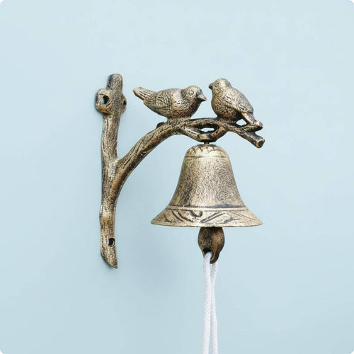 Cast Iron Cockerel Bell Decorative Cockerel Entry Chime Clear Chime for Garden