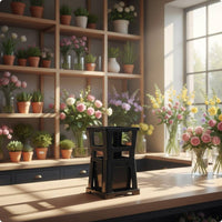 Flower Vessel Black Flower Arranging Vessel Plastic