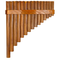 Bamboo Panpipes with Bag Curved Panpipes Wind Instrument for Students