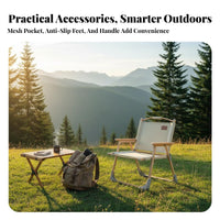 Folding Armchair Foldable Design Camping Chair Long-Lasting Frame for Picnic