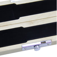 Solid Wood Flute Headjoint Storage Box with Silver-Plated Protection