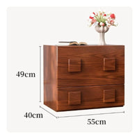 Vintage Chest of Drawers Space Saving Dense Wood Cabinet