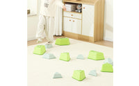 8 Pieces Tactile Stepping Stones with Textured Tops Stable Sensory Stepping Stones Molded Toy Colorful for Toddlers, Indoor Obstacle Courses