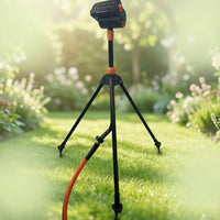 Tripod Oscillating Sprinkler 16 Hole Watering Device Build Garden Equipment for Yard, Lawn