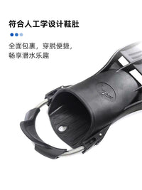 Adjustable Spring Strap Scuba Diving Fins, Lightweight, for Deep Diving and Snorkeling, Custom Logo Available
