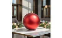 Ornament Ball with Hanging Cap Matte Christmas Ball Ornaments Christmas Ornament Spherical Bauble Traditional for Mantel