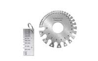 Measurement Markings Weld Inspection Gauge Brushed Silver Fusing Seam Gauge Hanging Loop Weld Inspection Ruler Clear Markings