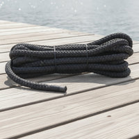 Double Braided Dock Line Marine Grade Boat Rope with Finished Ends Easy Handling Double-Braided Rope for Docking, Boating