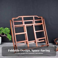 Foldable Lattice Bookrest Ergonomic Angle Adjustable Reading Easel for Students