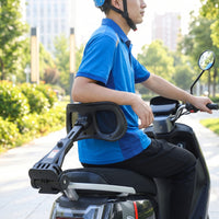 Backrest with Clamp Mount Adjustable Scooter Backrest Support Padded Ergonomic for Commuters, Scooters