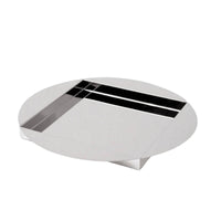 Oval Serving Tray Mirror Finish Mirrored Tray Decorative for Vanity