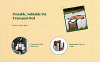 Plush portable dog booster seat