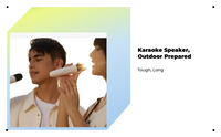 Portable Karaoke Speaker with Microphone, Waterproof, TWS