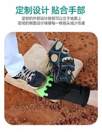 热销垒球棒球滑动手套青少年成人左右手通用护手护具防滑棒球手套