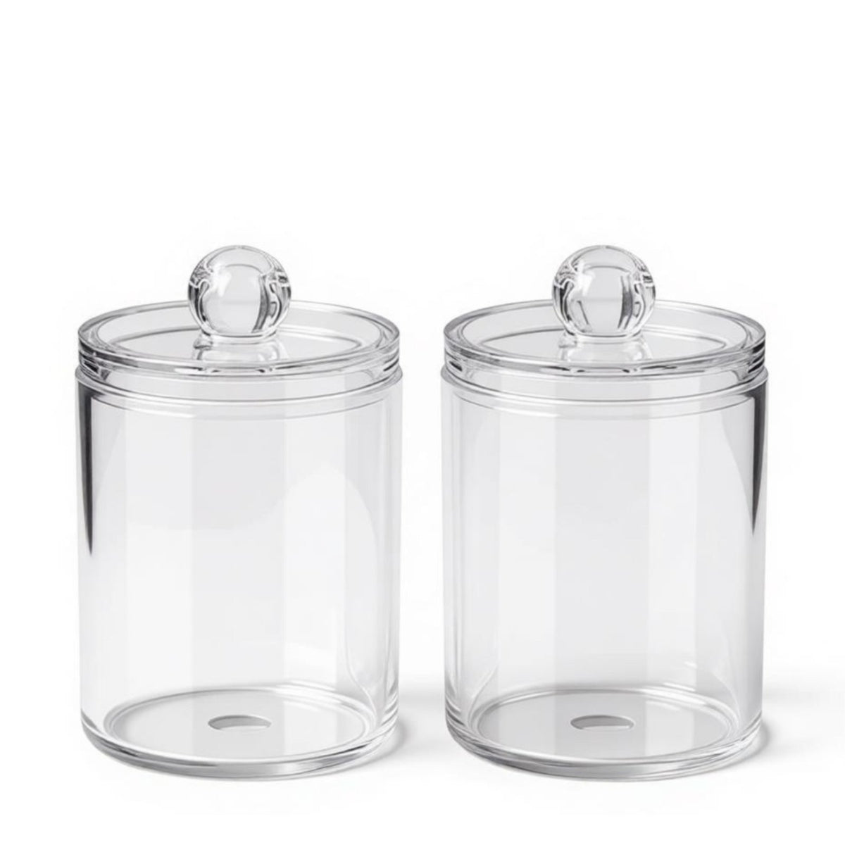 Cotton round and Swab Holder Clear Design Cotton round and Swab Dispenser for Adults