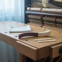 2 Pieces Piano Hammer Sanding Board Wood Handle Piano Voicing Tool Sturdy Metal