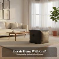Round Pouf Nordic Design Cushioned Round Pouf Light Luxury Aesthetic for Parents