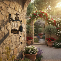 Rustic Door Bell Antique Design Door Chime Welcome Sign for Entryway, Porch