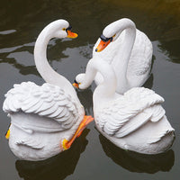 Floating Swan Sculpture for Garden Fountain Decoration