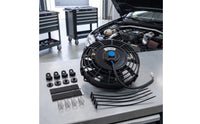 Black Cooling System Cooling Fan with Mounting Kit High Performance Universal Cooling System Cooling Fan Small for Car Enthusiasts