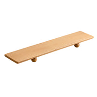 Solid Wood Monitor Riser with Wooden Feet Space-Saving Wooden Monitor Stand Ergonomic Desk Shelf Minimalist for Office Workers, Students, Workstation