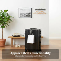 20 Inch Carry-on Luggage Sturdy Wheeled Trolley Case Combination Lock for Women