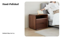 3-Drawer Nightstand Modern Design 3-Drawer Storage Cabinet Sturdy Frame for Home