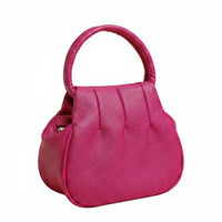 Portable Round Handbag Lightweight Small Top Handle Bag Compact Size Mini Crossbody Purse Casual Design for Women, Shopping, Travel