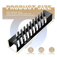 Tile Sample Display Rack Heavy-Duty Tile Display Rack Construction 10 Slot Sample Organizer for Showroom, Retail Store, Commerce Show