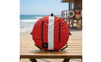 Inflatable buoys with Flag High Visibility Inflatable buoys Portable floats Marker for Divers, Boating