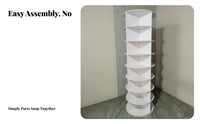 Rotating Shoe Rack Multifunctional 360° Revolving Shoe Rack Space Saving 360 Degree Rotating Shelf for Women, Fashion Lovers, Closet, Hallway, Bedroom