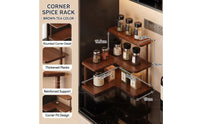 Space-Saving Desk Corner Storage Shelf Compact Desk Corner Shelf 3-Tier Furniture Sturdy for Kitchen Counter