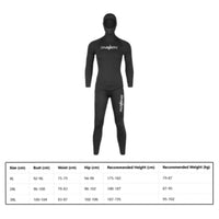 Thermal Insulation Two-Piece Snorkeling Suit Four-Way Stretch Two-Piece Diving Suit Slim Fit 3mm Neoprene Wetsuit Reduces Drag for Women, Men, Surfing