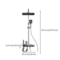 Brass thermostatic rainfall shower