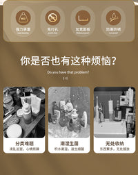 卫生间置物架浴室亚克力厕所洗手洗漱台神器免打孔墙壁挂收纳架子 3件装-水波纹置物架24CM【可沥水+送无痕胶】