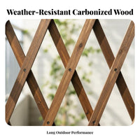 Expandable Wooden Trellis Adjustable Size Expandable Lattice Panel Decorative lattice Weather-Resistant for homeowners