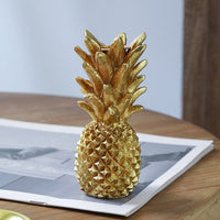 Vintage Gold Pineapple Candle Holder Decorative Resin Craft