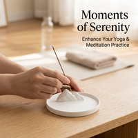 Holder Tray Mountain Water Landscape Design Ceramic Ash Catcher Home Fragrance Holder for Living Room Decor Meditation Practitioner Gift Shopper