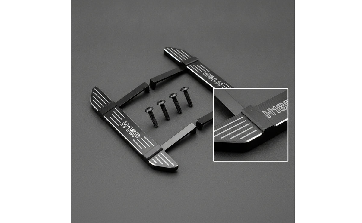 Aluminum Alloy RC Foot Pedals with Screws Upgrade RC Side Pedals with Hardware Metal Parts Upgraded for Hobbyists, Custom Builds