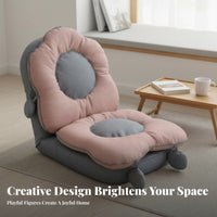 Adjustable rearrest Lounger Foldable Adjustable rearrest Recliner Legless Design Thick Cushioning for Students, Small Apartments