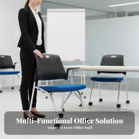 Wheeled Training Chair with Backrest Hook Mobile Away Fromice Furniture Soft