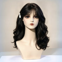 Mannequin Head Bust Realistic Mannequin Head with Shoulders Authentic Hairpiece Stand for Cosplayers, Hairstylists, Photography Studios