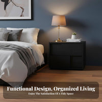 Minimalist Nightstand Modern Design Bedside Table With Drawers for Home, Hallway