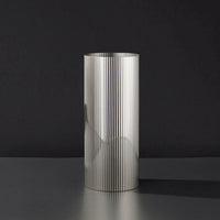 Cylindrical Vase Modern Ribbed Vase Minimalist for Living Room, Minimalists