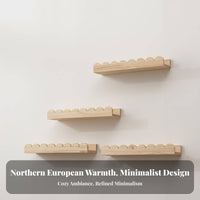 Easy Installation Minimalist Wall Mounted Shelf Space Saving Scalloped Border Wall Shelf Invisible Bracket for Homeowners, Living Room